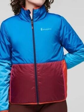 Cotopaxi Puffer Jacket Womens M Blue Red Teca Calido Rocket Science Reversible